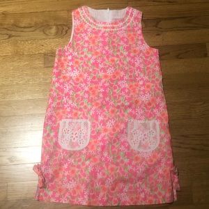 Lily Pulitzer girls pink sleeveless shift dress